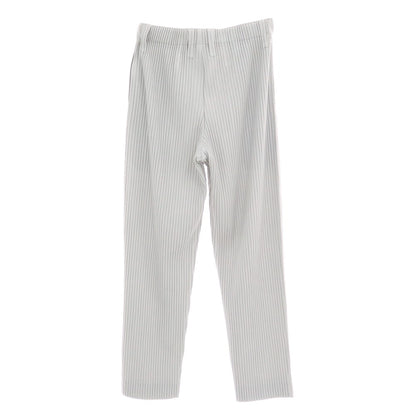 【中古】オム プリッセ イッセイミヤケ HOMME PLISSE ISSEY MIYAKE ポリエステル プリーツ イージーパンツ ライトグレー【 1 】【 状態ランクA 】【 メンズ 】