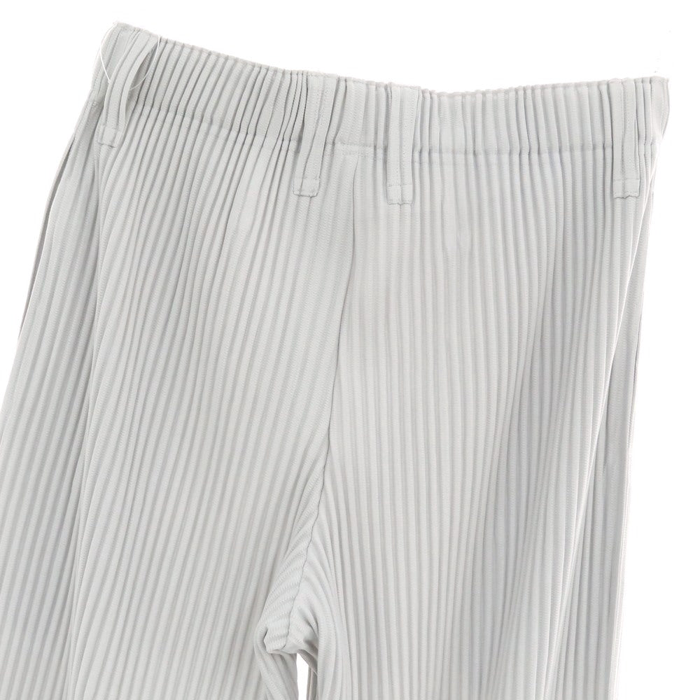 【中古】オム プリッセ イッセイミヤケ HOMME PLISSE ISSEY MIYAKE ポリエステル プリーツ イージーパンツ ライトグレー【 1 】【 状態ランクA 】【 メンズ 】