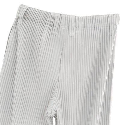 【中古】オム プリッセ イッセイミヤケ HOMME PLISSE ISSEY MIYAKE ポリエステル プリーツ イージーパンツ ライトグレー【 1 】【 状態ランクA 】【 メンズ 】