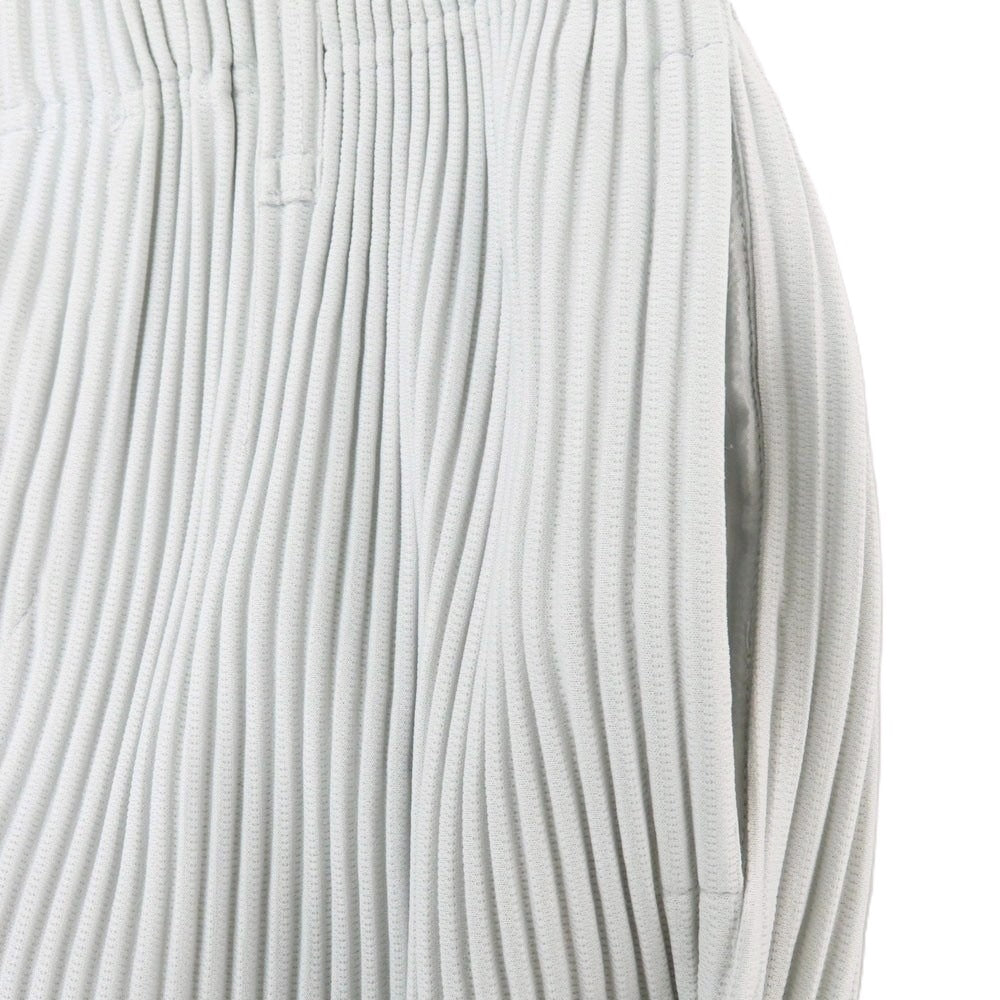 【中古】オム プリッセ イッセイミヤケ HOMME PLISSE ISSEY MIYAKE ポリエステル プリーツ イージーパンツ ライトグレー【 1 】【 状態ランクA 】【 メンズ 】