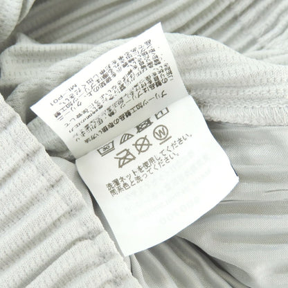 【中古】オム プリッセ イッセイミヤケ HOMME PLISSE ISSEY MIYAKE ポリエステル プリーツ イージーパンツ ライトグレー【 1 】【 状態ランクA 】【 メンズ 】