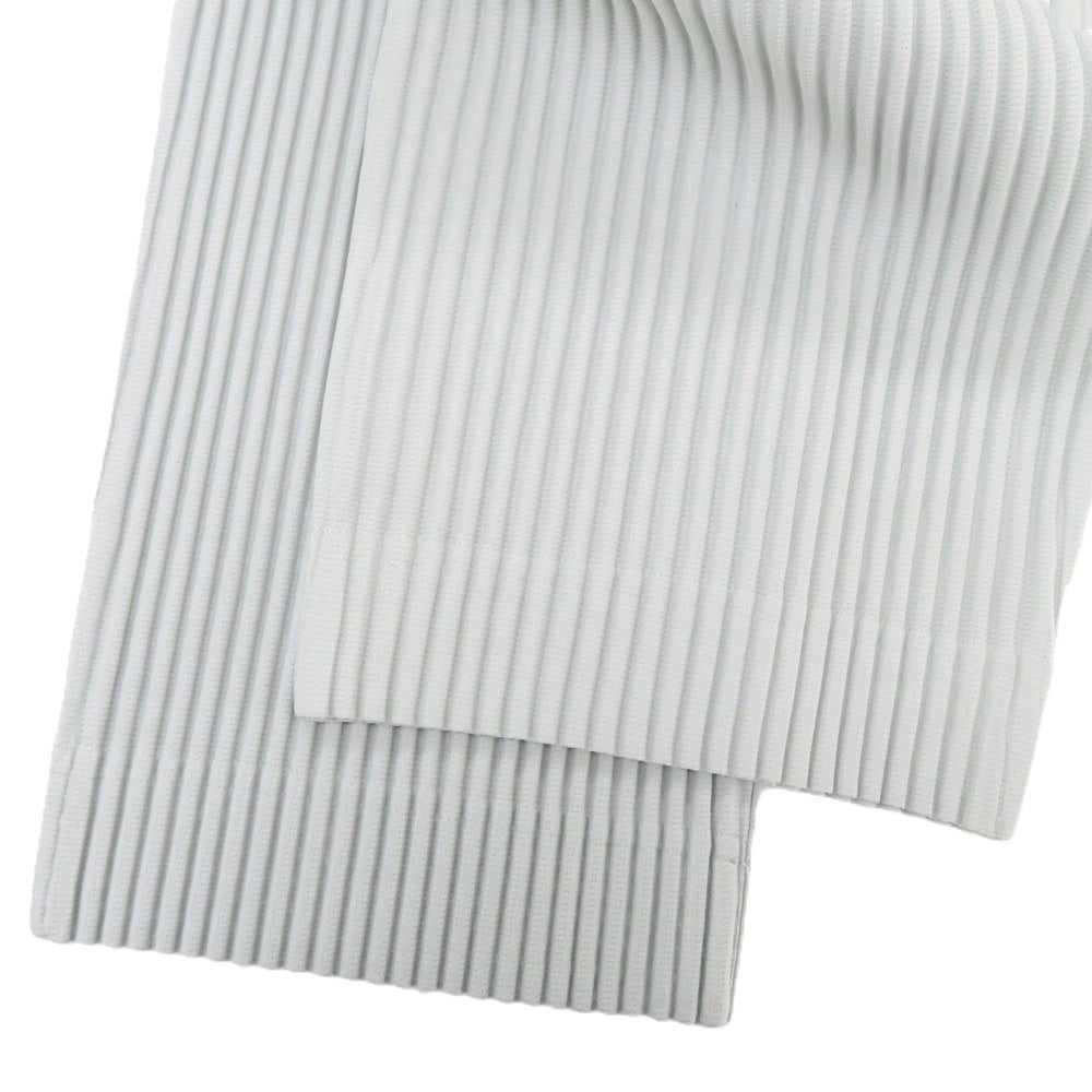 【中古】オム プリッセ イッセイミヤケ HOMME PLISSE ISSEY MIYAKE ポリエステル プリーツ イージーパンツ ライトグレー【サイズ1】【 状態ランクB 】【 メンズ 】 [CPD]