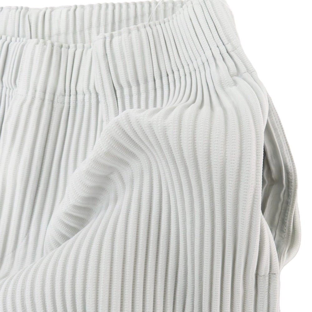 【中古】オム プリッセ イッセイミヤケ HOMME PLISSE ISSEY MIYAKE ポリエステル プリーツ イージーパンツ ライトグレー【サイズ1】【 状態ランクB 】【 メンズ 】 [CPD]