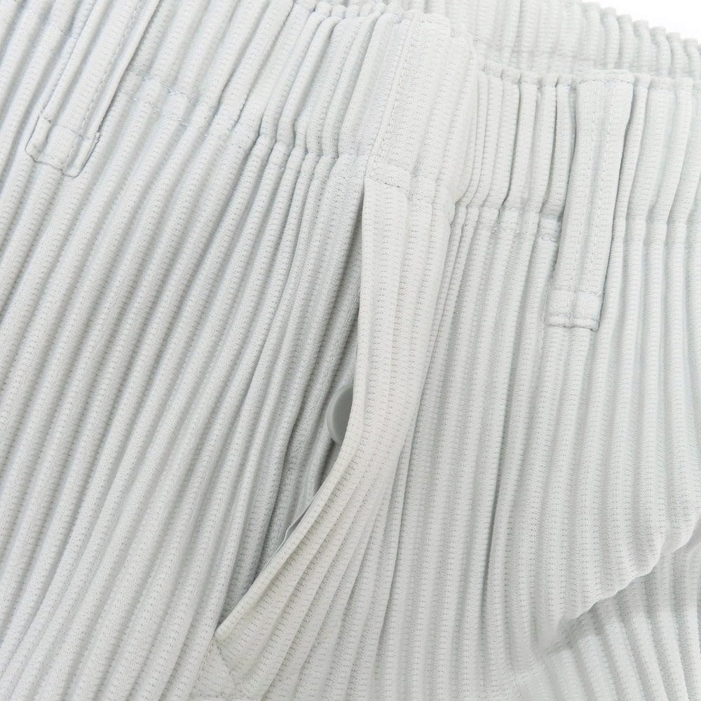 【中古】オム プリッセ イッセイミヤケ HOMME PLISSE ISSEY MIYAKE ポリエステル プリーツ イージーパンツ ライトグレー【 1 】【 状態ランクB 】【 メンズ 】