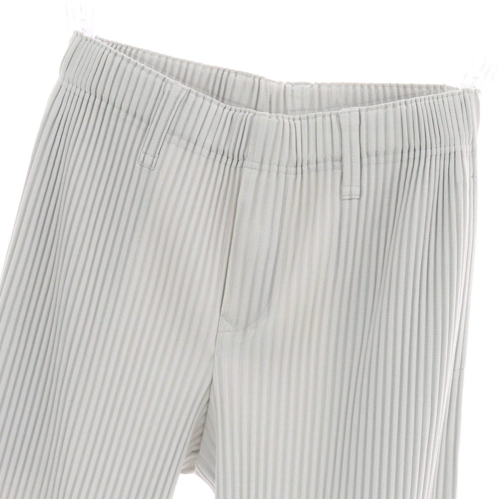 【中古】オム プリッセ イッセイミヤケ HOMME PLISSE ISSEY MIYAKE ポリエステル プリーツ イージーパンツ ライトグレー【サイズ1】【 状態ランクB 】【 メンズ 】 [CPD]