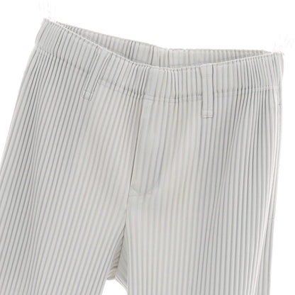 【中古】オム プリッセ イッセイミヤケ HOMME PLISSE ISSEY MIYAKE ポリエステル プリーツ イージーパンツ ライトグレー【 1 】【 状態ランクB 】【 メンズ 】