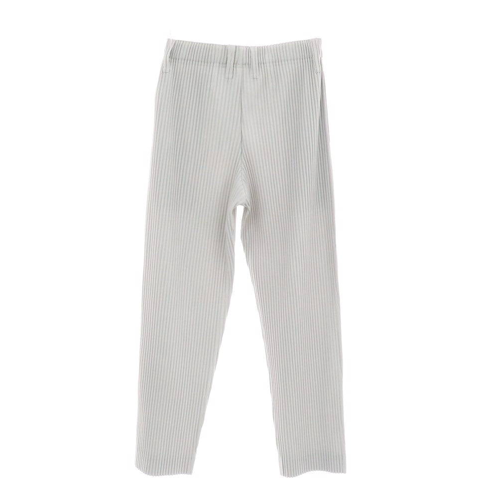 【中古】オム プリッセ イッセイミヤケ HOMME PLISSE ISSEY MIYAKE ポリエステル プリーツ イージーパンツ ライトグレー【サイズ1】【 状態ランクB 】【 メンズ 】 [CPD]