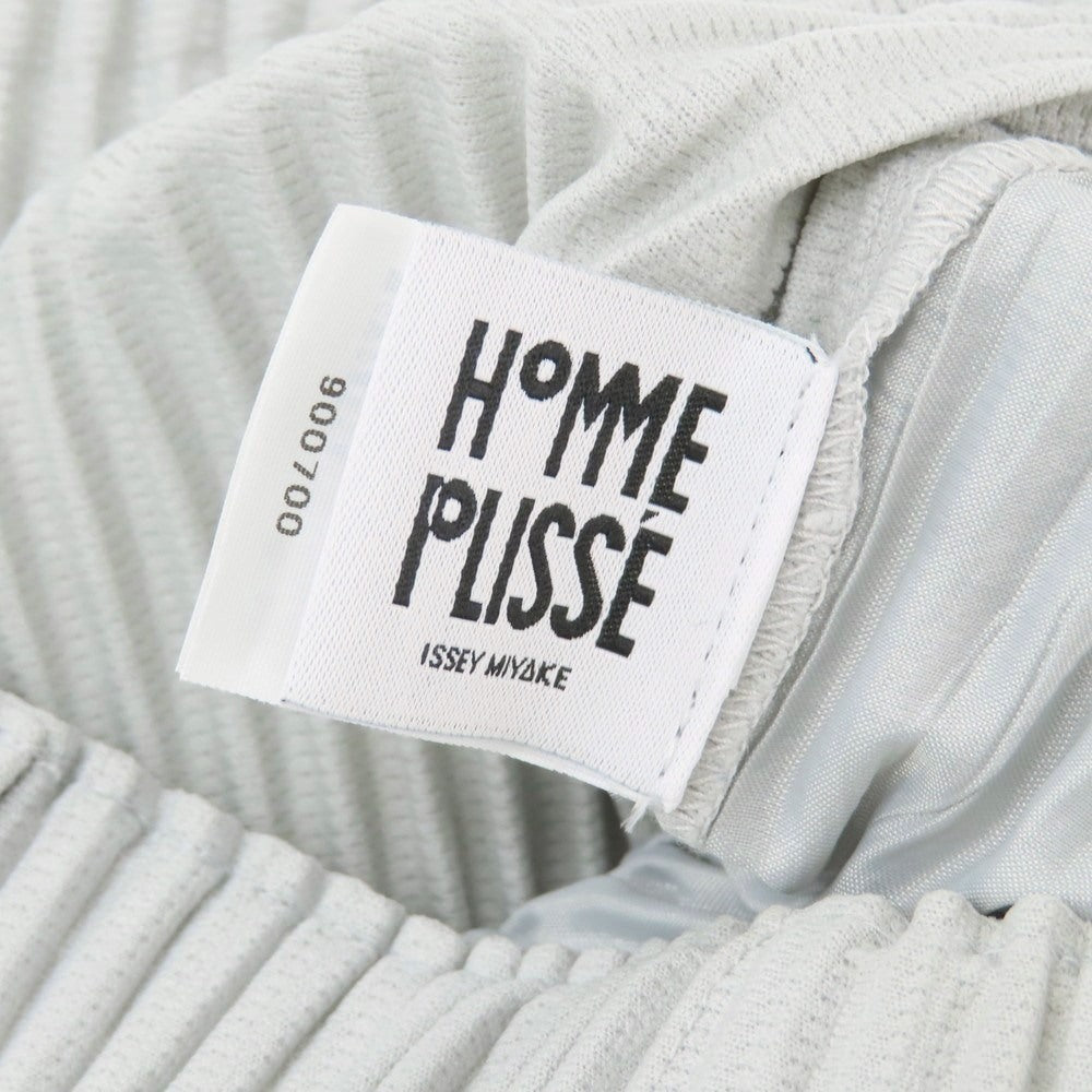 【中古】オム プリッセ イッセイミヤケ HOMME PLISSE ISSEY MIYAKE ポリエステル プリーツ イージーパンツ ライトグレー【サイズ1】【 状態ランクB 】【 メンズ 】 [CPD]