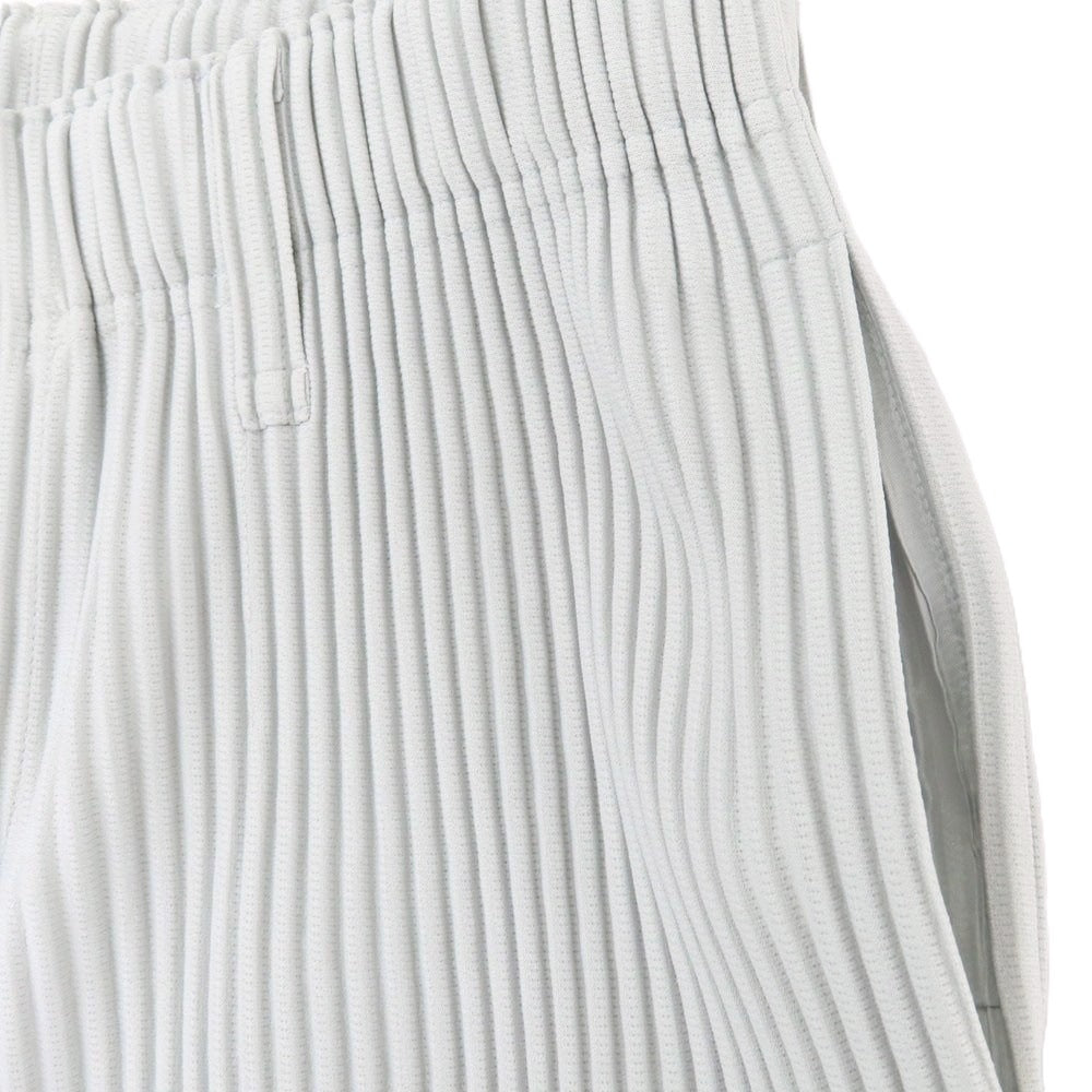 【中古】オム プリッセ イッセイミヤケ HOMME PLISSE ISSEY MIYAKE ポリエステル プリーツ イージーパンツ ライトグレー【 サイズ1 】【 状態ランクA 】【 メンズ 】 [BPD]