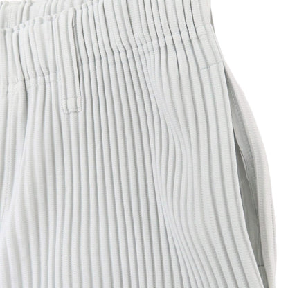 【中古】オム プリッセ イッセイミヤケ HOMME PLISSE ISSEY MIYAKE ポリエステル プリーツ イージーパンツ ライトグレー【 1 】【 状態ランクA 】【 メンズ 】