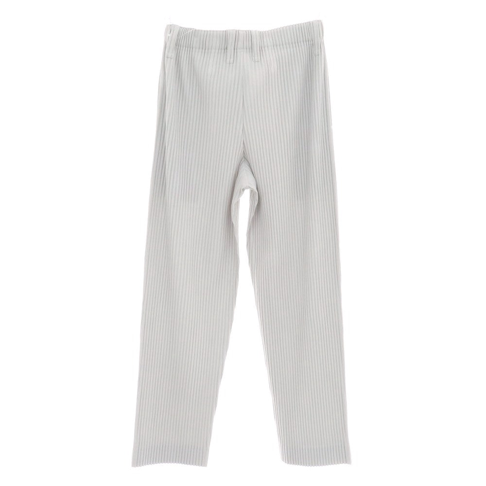 【中古】オム プリッセ イッセイミヤケ HOMME PLISSE ISSEY MIYAKE ポリエステル プリーツ イージーパンツ ライトグレー【 サイズ1 】【 状態ランクA 】【 メンズ 】 [BPD]