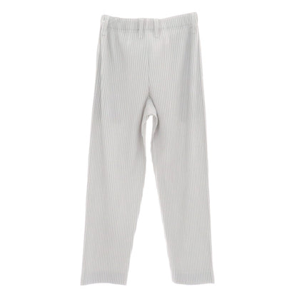【中古】オム プリッセ イッセイミヤケ HOMME PLISSE ISSEY MIYAKE ポリエステル プリーツ イージーパンツ ライトグレー【 1 】【 状態ランクA 】【 メンズ 】