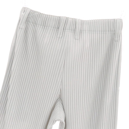 【中古】オム プリッセ イッセイミヤケ HOMME PLISSE ISSEY MIYAKE ポリエステル プリーツ イージーパンツ ライトグレー【 1 】【 状態ランクA 】【 メンズ 】