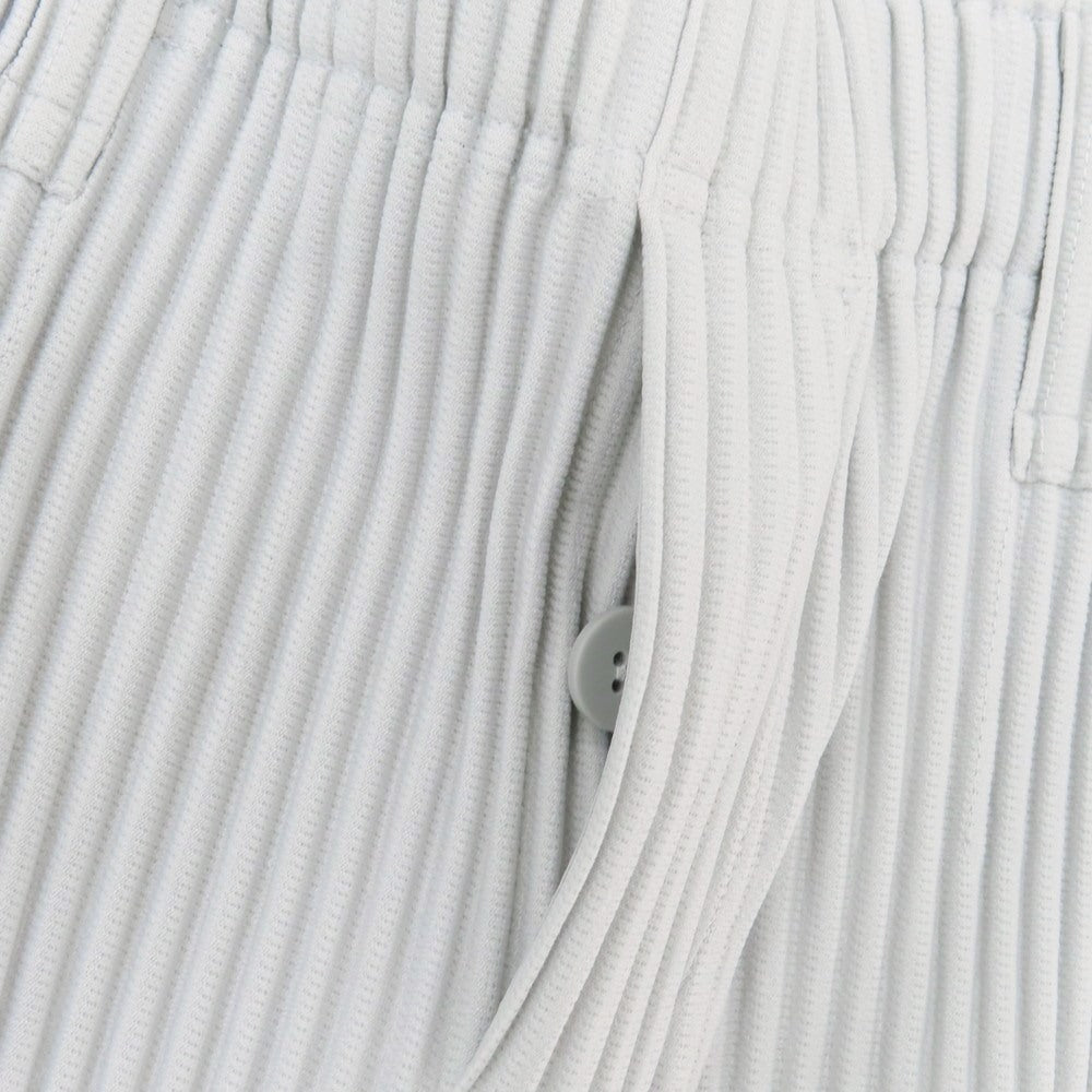 【中古】オム プリッセ イッセイミヤケ HOMME PLISSE ISSEY MIYAKE ポリエステル プリーツ イージーパンツ ライトグレー【 1 】【 状態ランクA 】【 メンズ 】