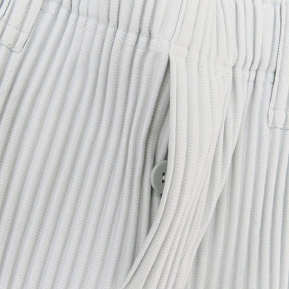 【中古】オム プリッセ イッセイミヤケ HOMME PLISSE ISSEY MIYAKE ポリエステル プリーツ イージーパンツ ライトグレー【 1 】【 状態ランクA 】【 メンズ 】