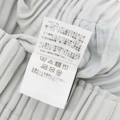【中古】オム プリッセ イッセイミヤケ HOMME PLISSE ISSEY MIYAKE ポリエステル プリーツ イージーパンツ ライトグレー【 1 】【 状態ランクA 】【 メンズ 】
