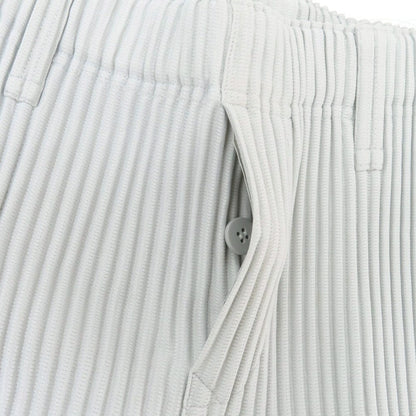 【中古】オム プリッセ イッセイミヤケ HOMME PLISSE ISSEY MIYAKE ポリエステル プリーツ イージーパンツ ライトグレー【 1 】【 状態ランクB 】【 メンズ 】