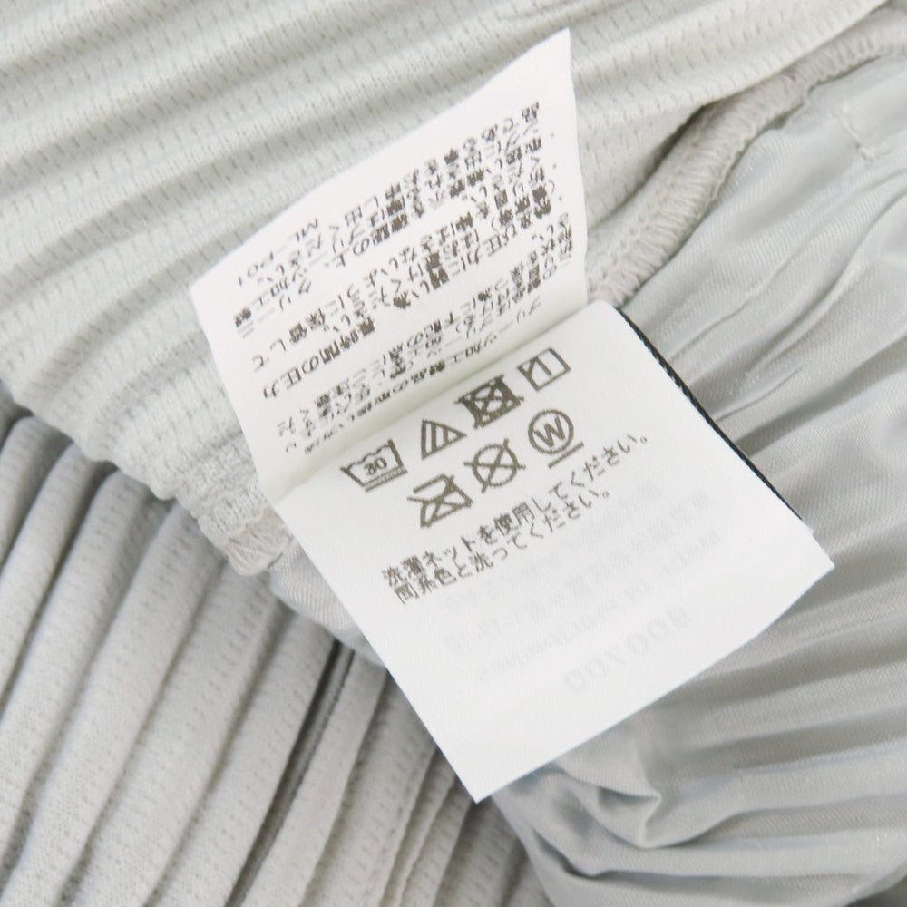 【中古】オム プリッセ イッセイミヤケ HOMME PLISSE ISSEY MIYAKE ポリエステル プリーツ イージーパンツ ライトグレー【 1 】【 状態ランクB 】【 メンズ 】