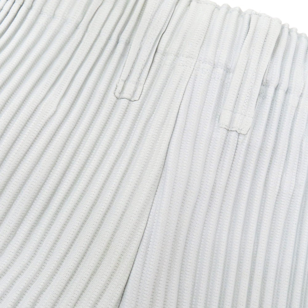 【中古】オム プリッセ イッセイミヤケ HOMME PLISSE ISSEY MIYAKE ポリエステル プリーツ イージーパンツ ライトグレー【 1 】【 状態ランクB 】【 メンズ 】
