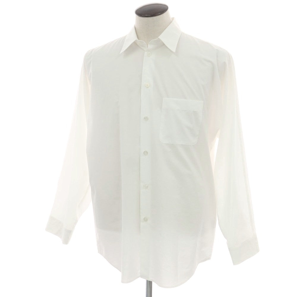 【中古】オム プリッセ イッセイミヤケ HOMME PLISSE ISSEY MIYAKE 2025年春夏 コットン系 レギュラーカラー カジュアルシャツ ホワイト【 表記なし（Ｌ位） 】【 状態ランクA 】【 メンズ 】