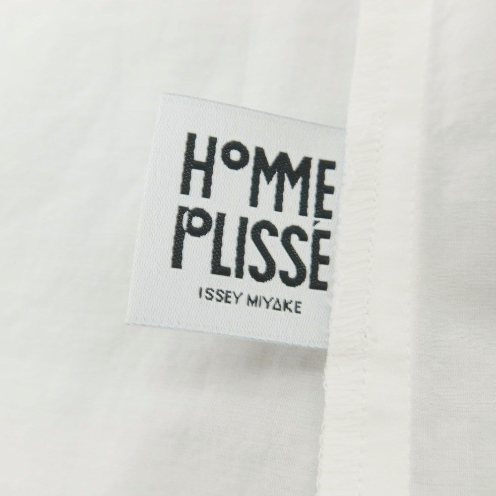 【中古】オム プリッセ イッセイミヤケ HOMME PLISSE ISSEY MIYAKE 2025年春夏 コットン系 レギュラーカラー カジュアルシャツ ホワイト【 表記なし（Ｌ位） 】【 状態ランクA 】【 メンズ 】