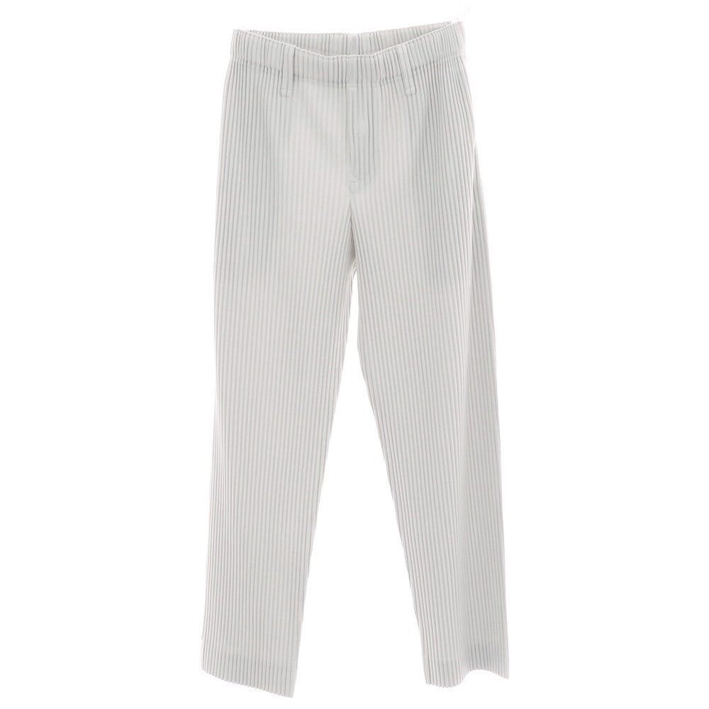 【中古】オム プリッセ イッセイミヤケ HOMME PLISSE ISSEY MIYAKE ポリエステル プリーツ イージーパンツ ライトグレー【 サイズ1 】【 状態ランクA 】【 メンズ 】 [BPD]