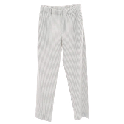 【中古】オム プリッセ イッセイミヤケ HOMME PLISSE ISSEY MIYAKE ポリエステル プリーツ イージーパンツ ライトグレー【 1 】【 状態ランクA 】【 メンズ 】