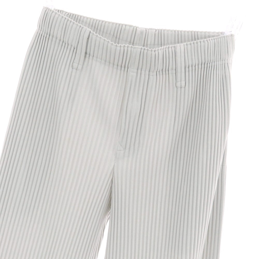 【中古】オム プリッセ イッセイミヤケ HOMME PLISSE ISSEY MIYAKE ポリエステル プリーツ イージーパンツ ライトグレー【 サイズ1 】【 状態ランクA 】【 メンズ 】 [BPD]