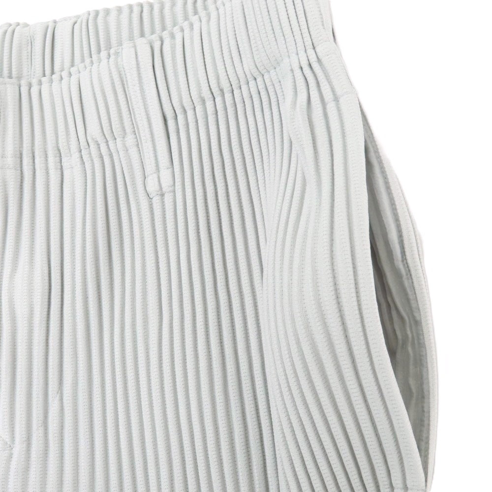 【中古】オム プリッセ イッセイミヤケ HOMME PLISSE ISSEY MIYAKE ポリエステル プリーツ イージーパンツ ライトグレー【 1 】【 状態ランクA 】【 メンズ 】