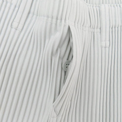 【中古】オム プリッセ イッセイミヤケ HOMME PLISSE ISSEY MIYAKE ポリエステル プリーツ イージーパンツ ライトグレー【 1 】【 状態ランクA 】【 メンズ 】