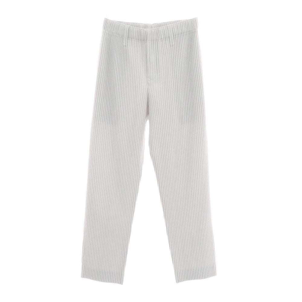 【中古】オム プリッセ イッセイミヤケ HOMME PLISSE ISSEY MIYAKE ポリエステル プリーツ イージーパンツ ライトグレー【 サイズ1 】【 状態ランクA 】【 メンズ 】 [BPD]