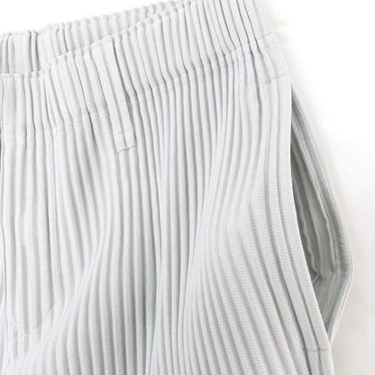 【中古】オム プリッセ イッセイミヤケ HOMME PLISSE ISSEY MIYAKE ポリエステル プリーツ イージーパンツ ライトグレー【 1 】【 状態ランクA 】【 メンズ 】