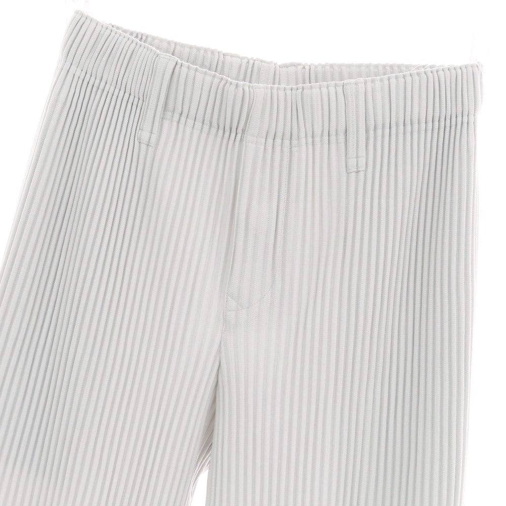 【中古】オム プリッセ イッセイミヤケ HOMME PLISSE ISSEY MIYAKE ポリエステル プリーツ イージーパンツ ライトグレー【 1 】【 状態ランクA 】【 メンズ 】