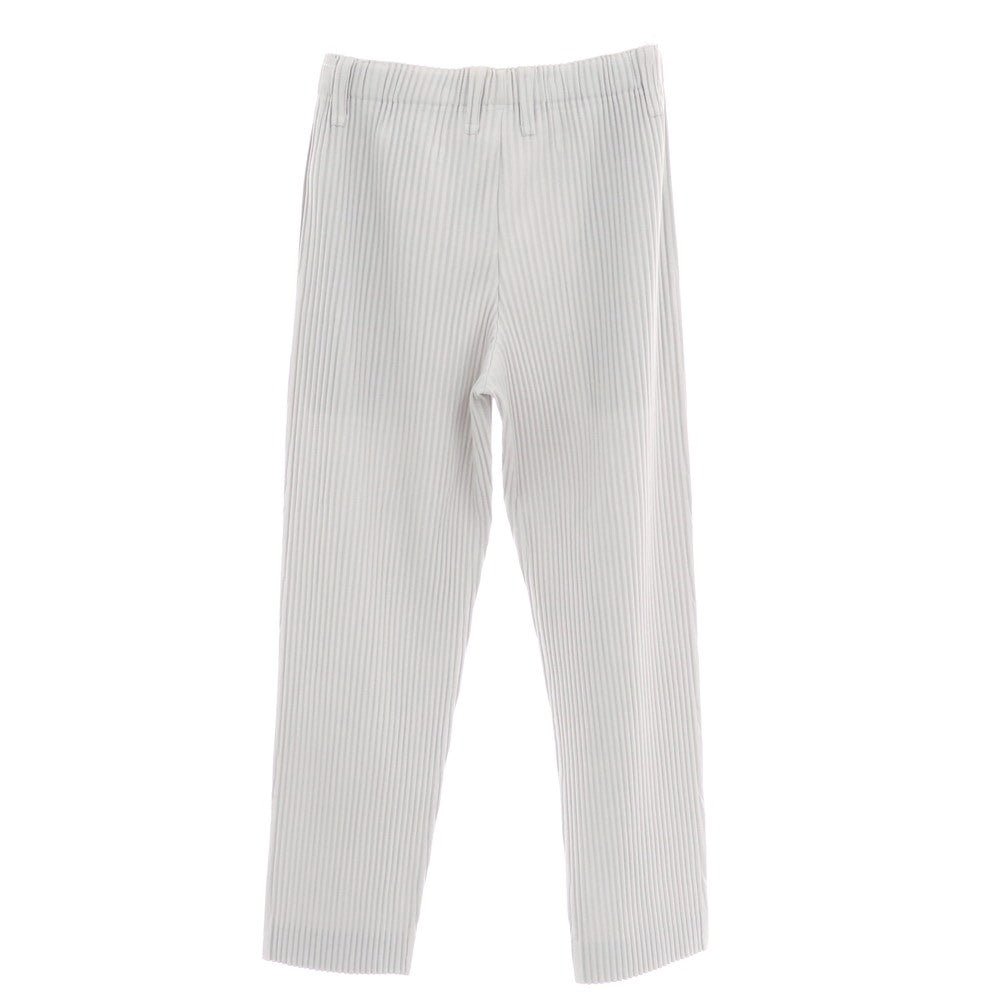 【中古】オム プリッセ イッセイミヤケ HOMME PLISSE ISSEY MIYAKE ポリエステル プリーツ イージーパンツ ライトグレー【 サイズ1 】【 状態ランクA 】【 メンズ 】 [BPD]
