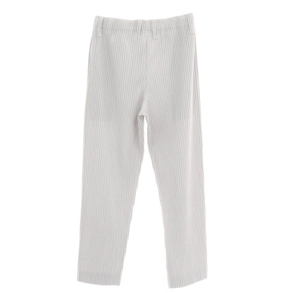 【中古】オム プリッセ イッセイミヤケ HOMME PLISSE ISSEY MIYAKE ポリエステル プリーツ イージーパンツ ライトグレー【 1 】【 状態ランクA 】【 メンズ 】