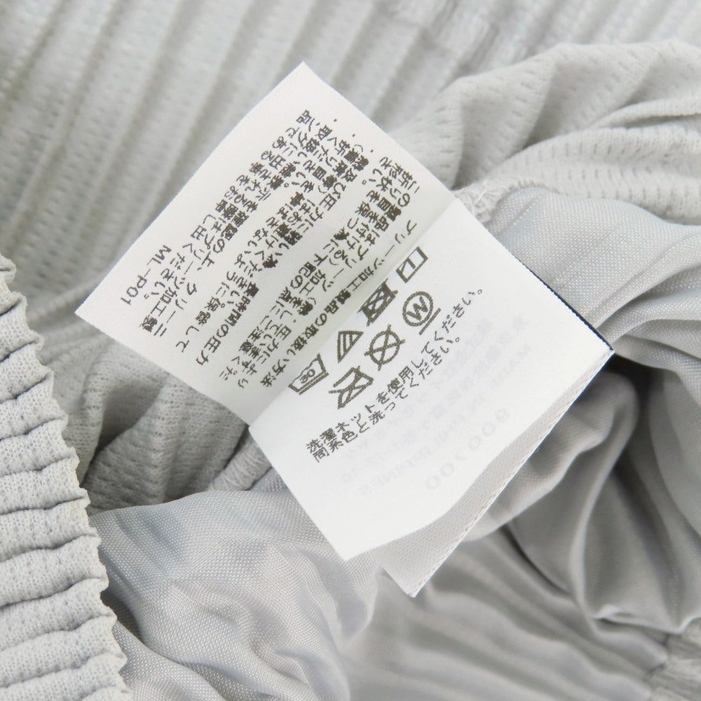 【中古】オム プリッセ イッセイミヤケ HOMME PLISSE ISSEY MIYAKE ポリエステル プリーツ イージーパンツ ライトグレー【 サイズ1 】【 状態ランクA 】【 メンズ 】 [BPD]