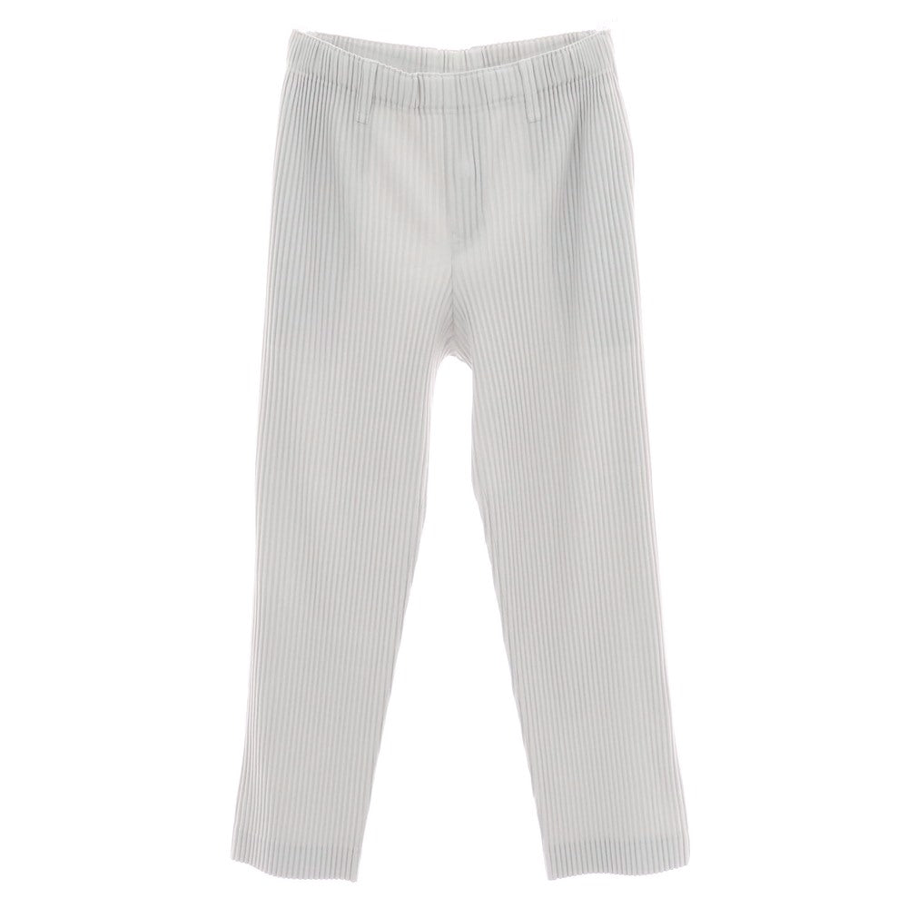 【中古】オム プリッセ イッセイミヤケ HOMME PLISSE ISSEY MIYAKE ポリエステル プリーツ イージーパンツ ライトグレー【 サイズ3 】【 状態ランクA 】【 メンズ 】 [BPD]