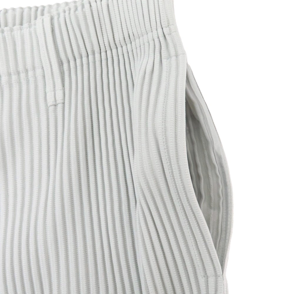 【中古】オム プリッセ イッセイミヤケ HOMME PLISSE ISSEY MIYAKE ポリエステル プリーツ イージーパンツ ライトグレー【 サイズ3 】【 状態ランクA 】【 メンズ 】 [BPD]