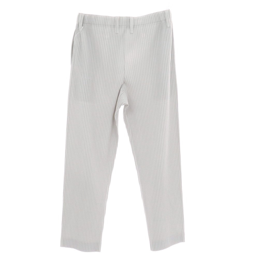 【中古】オム プリッセ イッセイミヤケ HOMME PLISSE ISSEY MIYAKE ポリエステル プリーツ イージーパンツ ライトグレー【 サイズ3 】【 状態ランクA 】【 メンズ 】 [BPD]