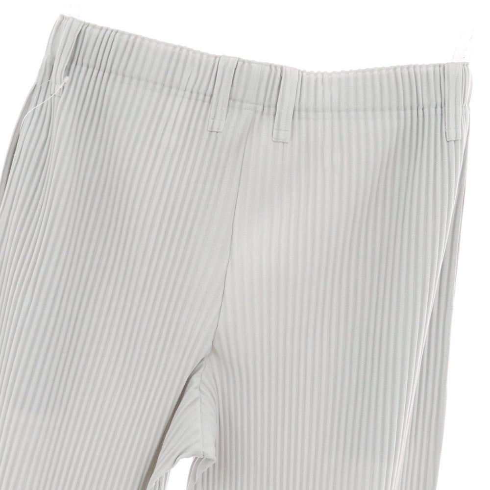 【中古】オム プリッセ イッセイミヤケ HOMME PLISSE ISSEY MIYAKE ポリエステル プリーツ イージーパンツ ライトグレー【 3 】【 状態ランクA 】【 メンズ 】