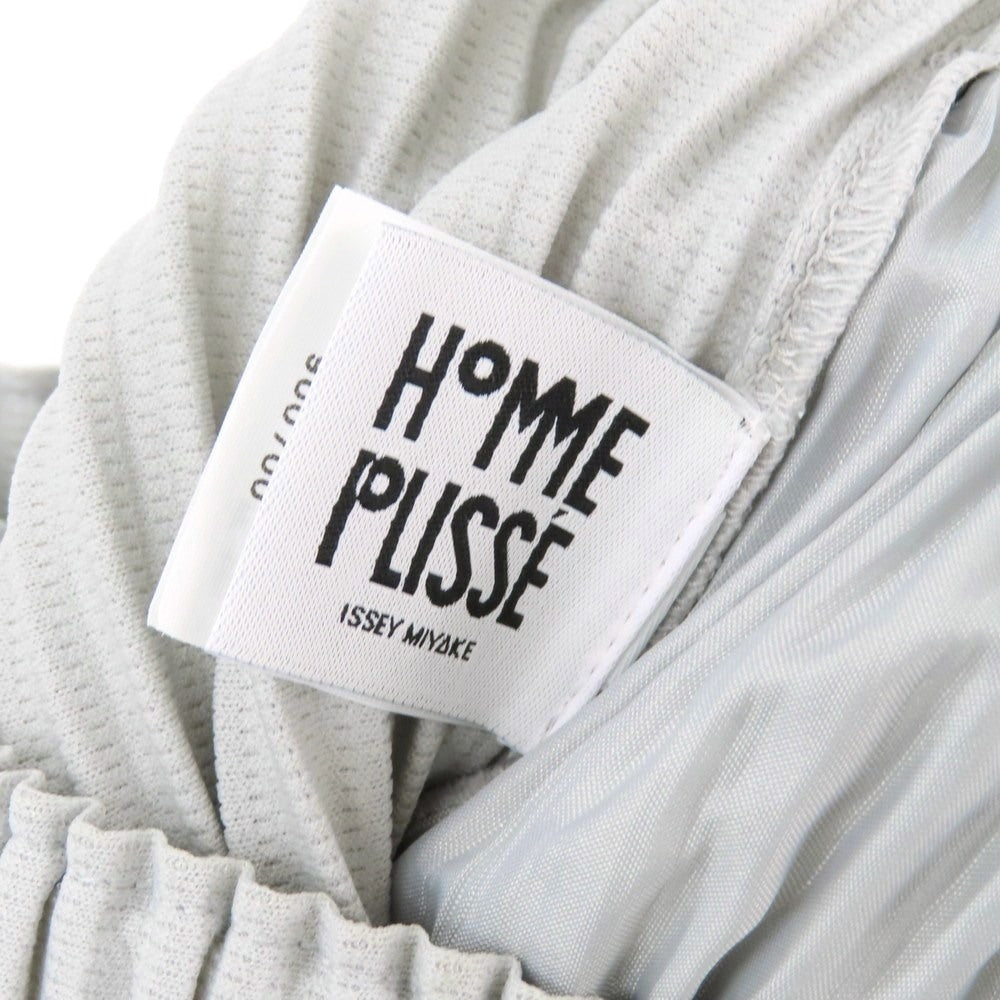 【中古】オム プリッセ イッセイミヤケ HOMME PLISSE ISSEY MIYAKE ポリエステル プリーツ イージーパンツ ライトグレー【 3 】【 状態ランクA 】【 メンズ 】