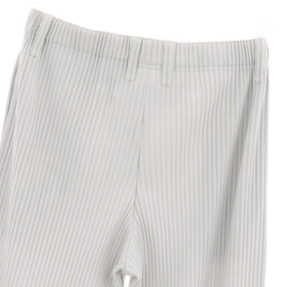 【中古】オム プリッセ イッセイミヤケ HOMME PLISSE ISSEY MIYAKE ポリエステル プリーツ イージーパンツ ライトグレー【サイズ3】【 状態ランクA 】【 メンズ 】 [CPD]