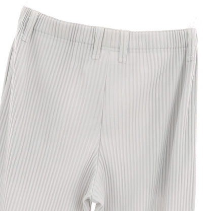 【中古】オム プリッセ イッセイミヤケ HOMME PLISSE ISSEY MIYAKE ポリエステル プリーツ イージーパンツ ライトグレー【 3 】【 状態ランクA 】【 メンズ 】