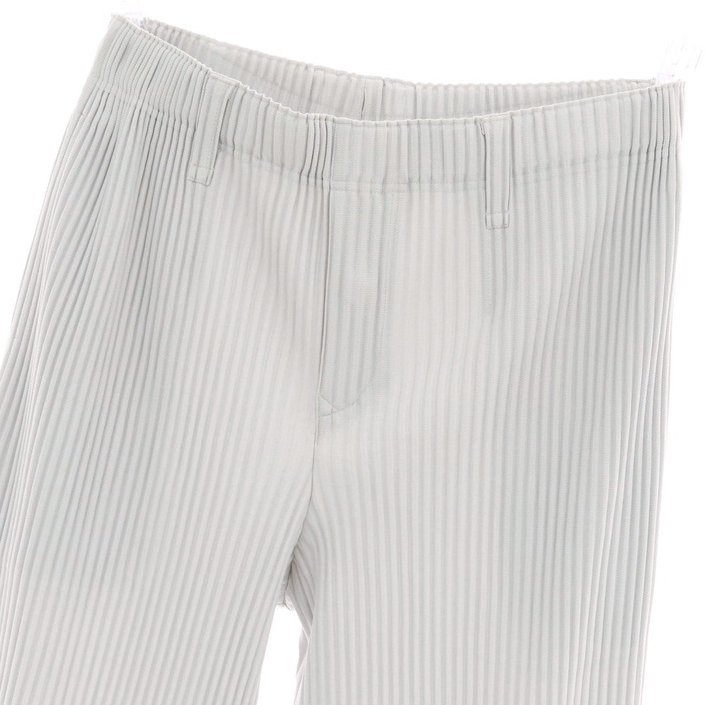 【中古】オム プリッセ イッセイミヤケ HOMME PLISSE ISSEY MIYAKE ポリエステル プリーツ イージーパンツ ライトグレー【サイズ3】【 状態ランクA 】【 メンズ 】 [CPD]