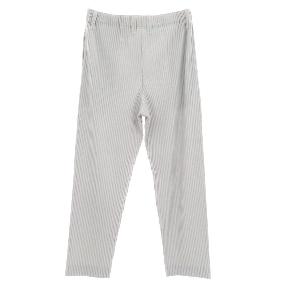 【中古】オム プリッセ イッセイミヤケ HOMME PLISSE ISSEY MIYAKE ポリエステル プリーツ イージーパンツ ライトグレー【サイズ3】【 状態ランクA 】【 メンズ 】 [CPD]