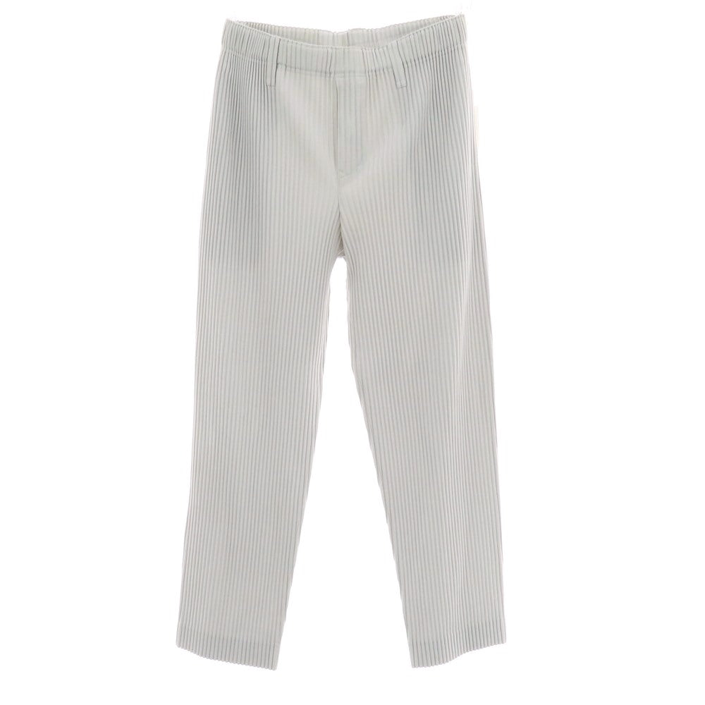 【中古】オム プリッセ イッセイミヤケ HOMME PLISSE ISSEY MIYAKE ポリエステル プリーツ イージーパンツ ライトグレー【 サイズ3 】【 状態ランクA 】【 メンズ 】 [BPD]