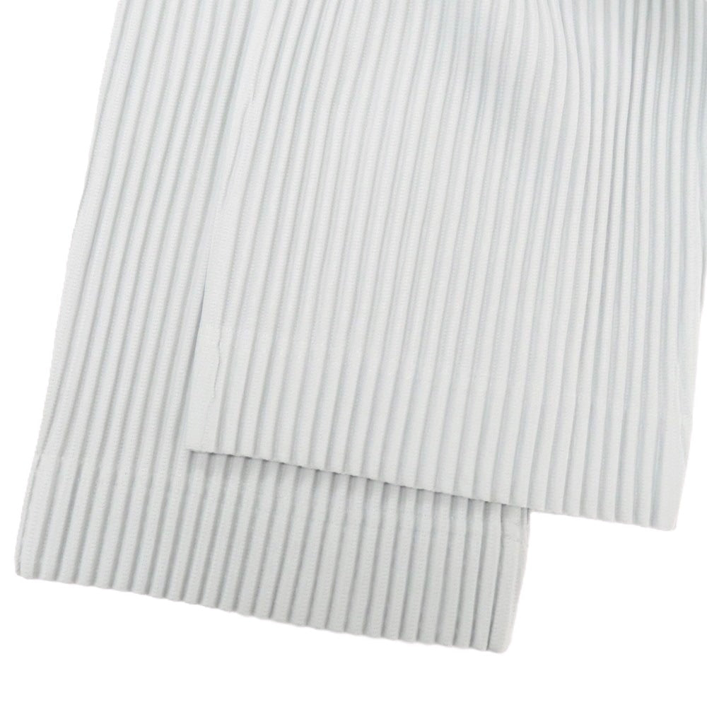 【中古】オム プリッセ イッセイミヤケ HOMME PLISSE ISSEY MIYAKE ポリエステル プリーツ イージーパンツ ライトグレー【 サイズ3 】【 状態ランクA 】【 メンズ 】 [BPD]