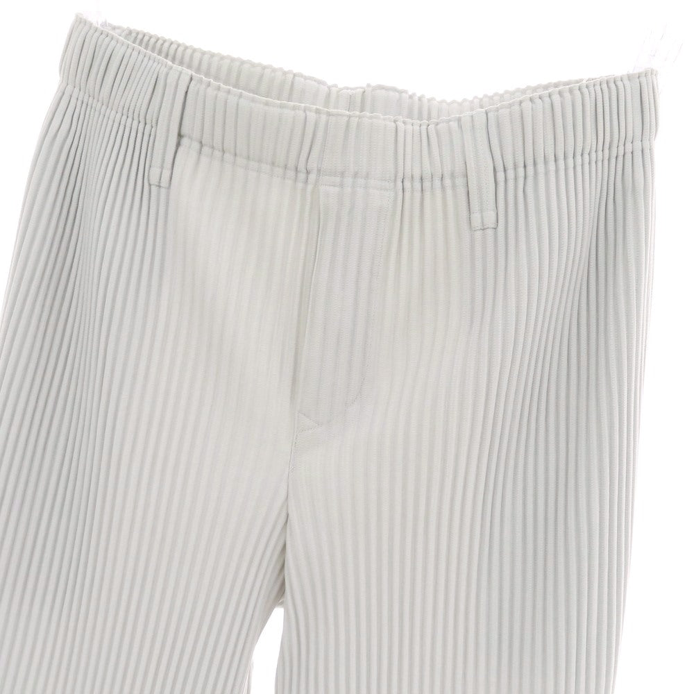【中古】オム プリッセ イッセイミヤケ HOMME PLISSE ISSEY MIYAKE ポリエステル プリーツ イージーパンツ ライトグレー【 サイズ3 】【 状態ランクA 】【 メンズ 】 [BPD]