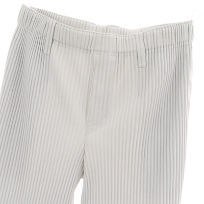【中古】オム プリッセ イッセイミヤケ HOMME PLISSE ISSEY MIYAKE ポリエステル プリーツ イージーパンツ ライトグレー【 3 】【 状態ランクA 】【 メンズ 】
