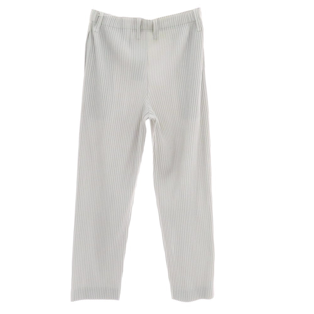 【中古】オム プリッセ イッセイミヤケ HOMME PLISSE ISSEY MIYAKE ポリエステル プリーツ イージーパンツ ライトグレー【 サイズ3 】【 状態ランクA 】【 メンズ 】 [BPD]